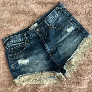 Free People Jean Shorts (Size 27)